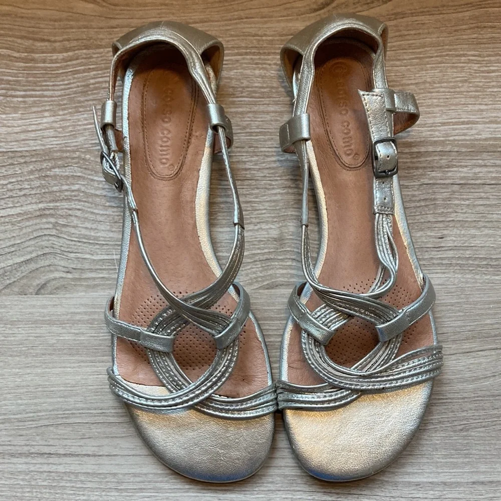 Corso Como leather sandals Future silver 7,5